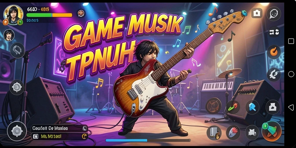 Gameplay 66D yang menyenangkan dengan ritme musik yang menggugah semangat.