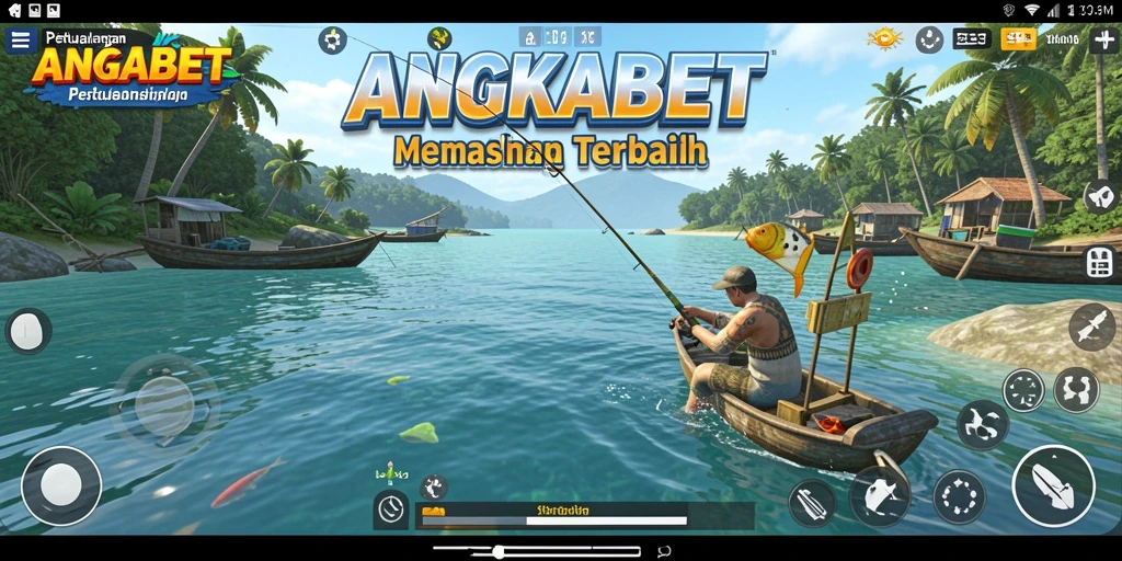 Tangkapan ikan besar dalam gameplay heroik ANGKABET.