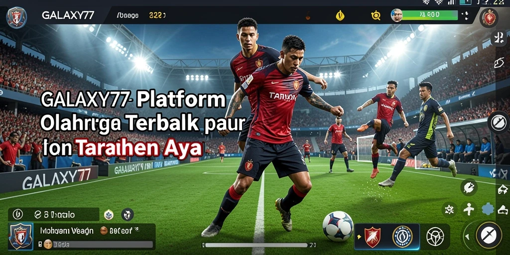 Tampilan menawan dari gameplay taruhan olahraga GALAXY77.