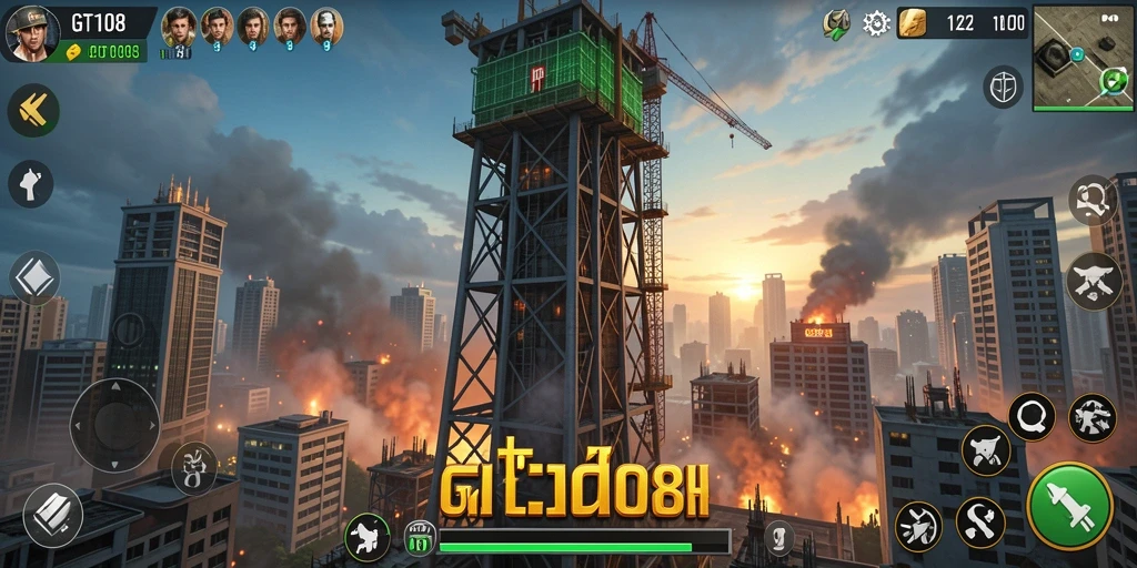 Tangkapan layar GT108 menunjukkan aksi seru dalam Tower Defense.