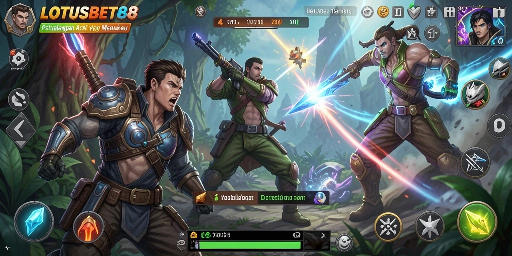 Tampilan aksi seru dalam gameplay LOTUSBET88 yang bikin ketagihan.