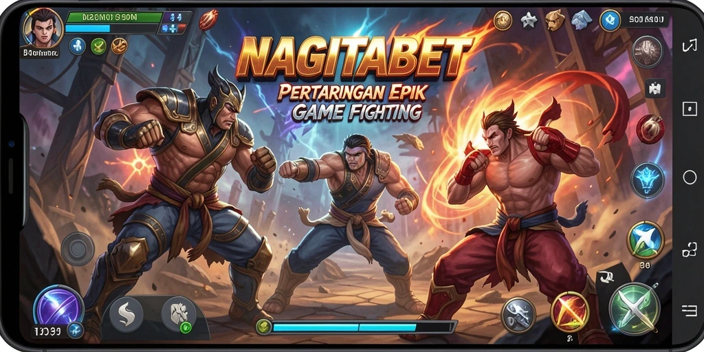 Gameplay intens NAGITABET dengan aksi pertarungan yang seru.
