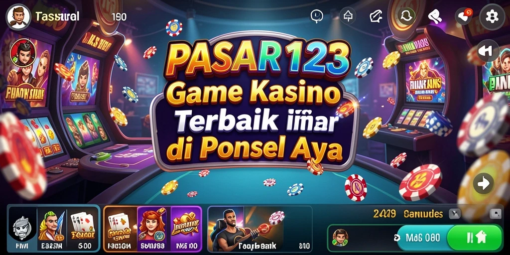 Screenshot gameplay <strong>PASAR123</strong> menampilkan suasana kasino yang menakjubkan.