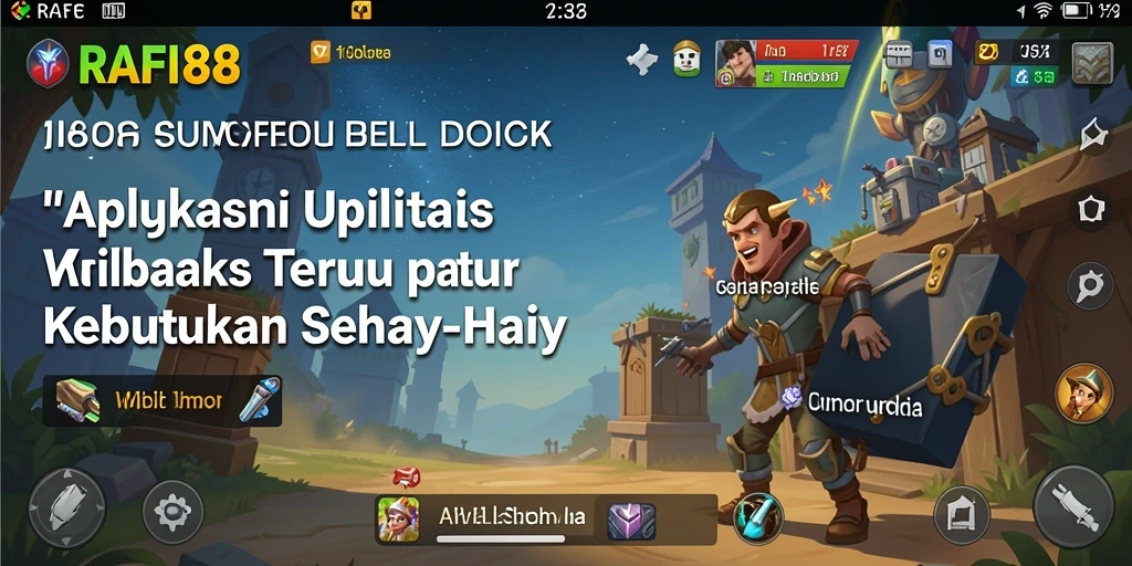 Tampilan aplikasi Utility RAFI88 dengan fitur manajemen tugas yang mudah digunakan.