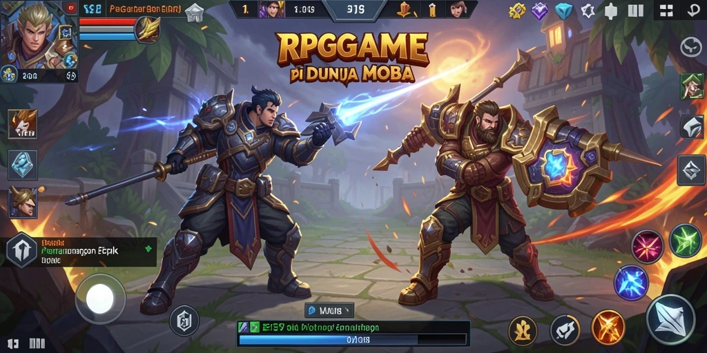 Tampilan gameplay seru dan strategis di RPGAME.