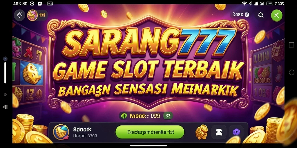 Tampilan menarik dari gameplay SARANG777 dalam format Slot.