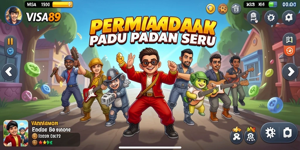 Tampilan gameplay menarik dari game Match-3 VISA89.